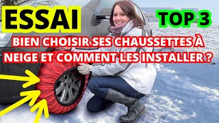 Comment et quelle Chaussette à Neige choisir en 2023 TOP 3 des meilleurs  test amp tuto installation [upl. by Terrene]