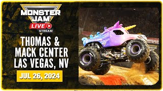 Monster Jam Las Vegas NV  1 Full Event  July 26 2024  Monster Jam Arena Series [upl. by Ferriter]