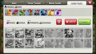 Clash of Clans Town Hall 7 attack strategy for 170 troops capacity [upl. by Talanian]