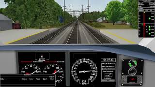 Open Rails Acela Express 2172 Cab Ride WASNYP [upl. by Kramal]