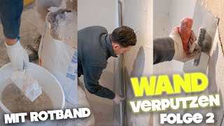 Wand mit Rotband richtig verputzen LEEROY packt mit an  Folge 2 [upl. by Leiahtan463]