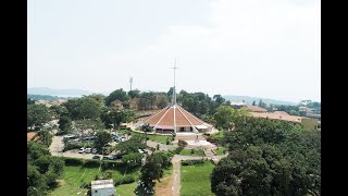 MUNYONYO MARTYRS SHRINE BASILICA  KAMPALA UGANDA  AERIAL VIEW [upl. by Ylim]