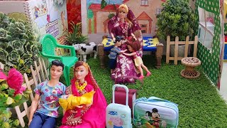 Dilli Wali Barbie Epi213Barbie Doll All Day Routine In Indian VillageBarbie Doll Bedtime Story [upl. by Remled131]