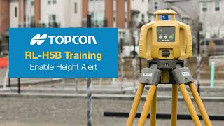 Enable Height Alert Topcon RLH5B [upl. by Falo]