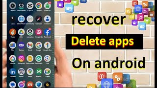 Delete App Wapas Kaise Laye  Uninstall App Ko Wapas Kaise LayeTechnicalMehdiHassan [upl. by Conah]