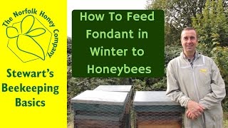 Winter Feeding of Honeybees with Fondant Beekeeping Basics  The Norfolk Honey Co [upl. by Ailenroc640]