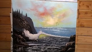 Painting With Magic Wave Of Light wet on wet oil painting season 3 ep 4 [upl. by Reginauld]