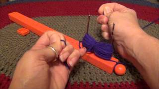 How to Make a Pom Pom with the Knifty Knitter Pom Pom Maker [upl. by Sibbie]