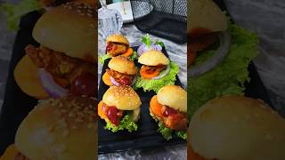 Ultimate zinger mini burgers 🍔 😋 part 2homemade mayonnaise viral shortsultimatefoodlanka [upl. by Edyaw629]