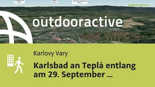 FlyoverVideo Karlsbad an Teplá entlang am 29 September 2024 [upl. by Ralyt]