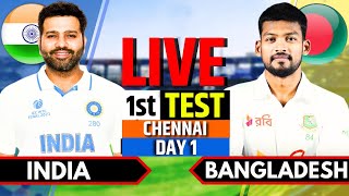 India vs Bangladesh 1st Test Day 1  India vs Bangladesh Live Match  IND vs BAN Live  Session 2 [upl. by Ivek]