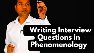 Preparing Interview Questions in Phenomenological Research [upl. by Adnohsel]