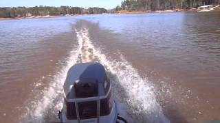 1976 Evinrude 25 HP on 1542 aluminum Jon boat [upl. by Letrice]