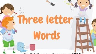 Three letter wordsimprove English kids learningNursery rhymesbyR f l sRhyming fun land studio [upl. by Jankell]