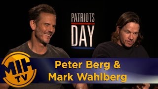 Peter Berg amp Mark Wahlberg Interview Patriots Day [upl. by Euqinad]