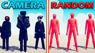 CAMERAMAN TEAM vs RANDOM UNITS TEAM  Totally Accurate Battle Simulator  TABS [upl. by Isobel728]