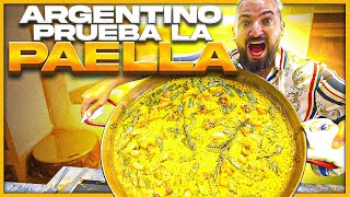 ARGENTINO PRUEBA LA PAELLA POR PRIMERA VEZ  4K [upl. by Nomar]