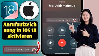 So aktivieren Sie die Anrufaufzeichnung in iPhone iOS 18  iOS 18 Anrufaufzeichnungsfunktion [upl. by Nrubyar]