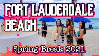 Spring Break 2021 Fort Lauderdale Walking Tour 4k [upl. by Ennayar]