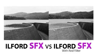 ILFORD SFX 200 vs ILFORD SFX 200 with Red Filter  Mamiya 645 [upl. by Anrapa]