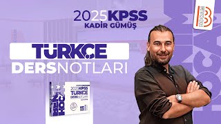 9 KPSS Türkçe  Sıfat 1  Kadir Gümüş  2025 [upl. by Einnahc]