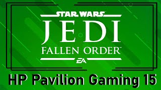 HP Pavilion Gaming 15 2019 Star Wars Jedi Fallen Order gameplay [upl. by Uwkuhceki]