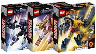 All LEGO Marvel Mech Armor Sets 2022 CompilationCollection Speed Build [upl. by Brenza179]