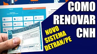 Como Renovar CNH no novo sistema do DETRANPE [upl. by Babara]