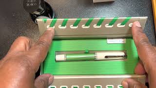 Inking my Pelikan M605 Fountain Pen  GreenWhite Special Edition January 21 2023 [upl. by Llenad833]