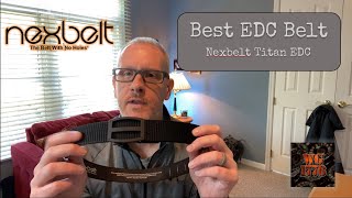 Review of the Nexbelt Titan ratchet belt Best EDC belt so far [upl. by Laekim]