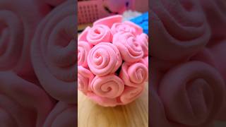 cute showpiece making idea by clay claycraft clayartidea viralvideo clayvideos clayrose [upl. by Imyaj]