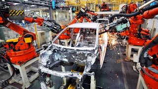 How Cars Are Made In Factories Mega Factories Video [upl. by Amesari]