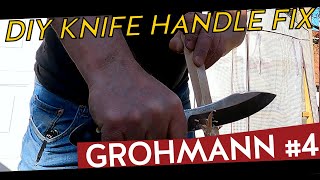 Grohmann No4 survival knife DIY handle fix [upl. by Ecinom]