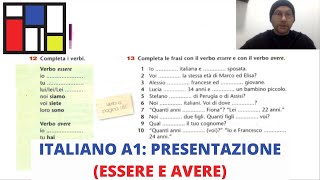 Italiano A1 Presentazione essere e avere [upl. by Gorman]