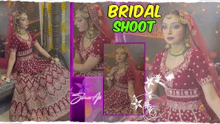 Bridal shoot kiya kashees ka Lehnga phen kar😍 samreenali890 [upl. by Oicneconi]