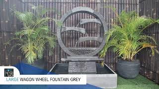 Large Wagon Wheel Fountain [upl. by Isadora]