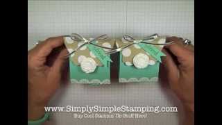 Simply Simple TREAT BOX by Connie Stewart [upl. by Sualokin]