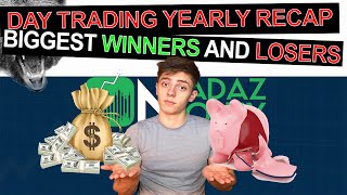 DAYTRADING YEARLY RESULTS  BIGGEST WINNERS AND LOSERS RECAP [upl. by Hanfurd]