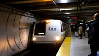 BART TrainBay Area Rapid Transit  Embarcadero Station [upl. by Timmons339]