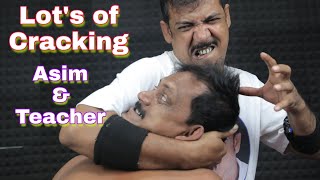 Hair Cracking Neck Cracking Ear Cracking Head And Body Massage By Asim Barber  ASMR Cracking [upl. by Tymes]