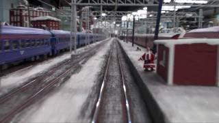 Zugfahrt durchs verschneite Schweden  Train ride through snowy Sweden [upl. by Htebazil]