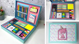 How to make a drawing organizer  Crafts from cardboard and paper [upl. by Jeu]