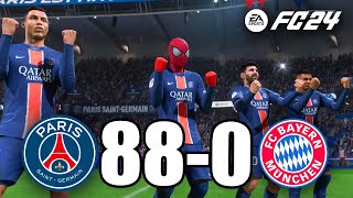 FIFA 24  RONALDO MESSI SPIDER MAN ALL STARS PLAYS TOGETHER  PSG 880 FC BAYERN [upl. by Raymund]