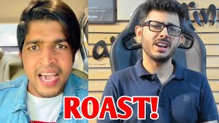 Thara Bhai Joginder ROAST CarryMinati  Thara Bhai Joginder REPLY CarryMinati  CarryIsLive shorts [upl. by Nezah830]