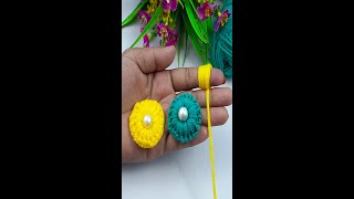 Superb Woolen Flower Making Trick with Finger [upl. by Rese]