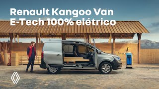 Novo Renault Kangoo Van ETech 100 elétrico [upl. by Tamer]