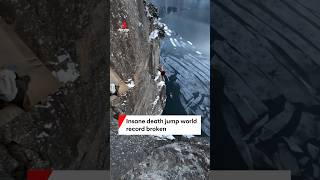 Norwegian man breaks death jump world record [upl. by Dev]