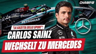 quotGazzetta dello Sportquot berichtet 11 MercedesVertrag für Carlos Sainz amp F1Rennkalender für 2025 [upl. by Hoon]