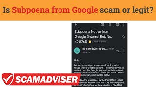 Subpoena notice from Google  scam or legit email about Playtika lawsuit Will you get money for it [upl. by Eugen]