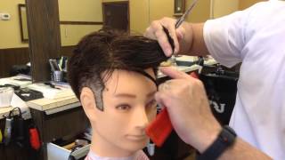 Guy haircut how to cut Angle bangs [upl. by Wendel467]